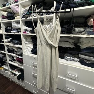 Laundry By Shelli Segal light green Midi Wrap-Style Slip Dress